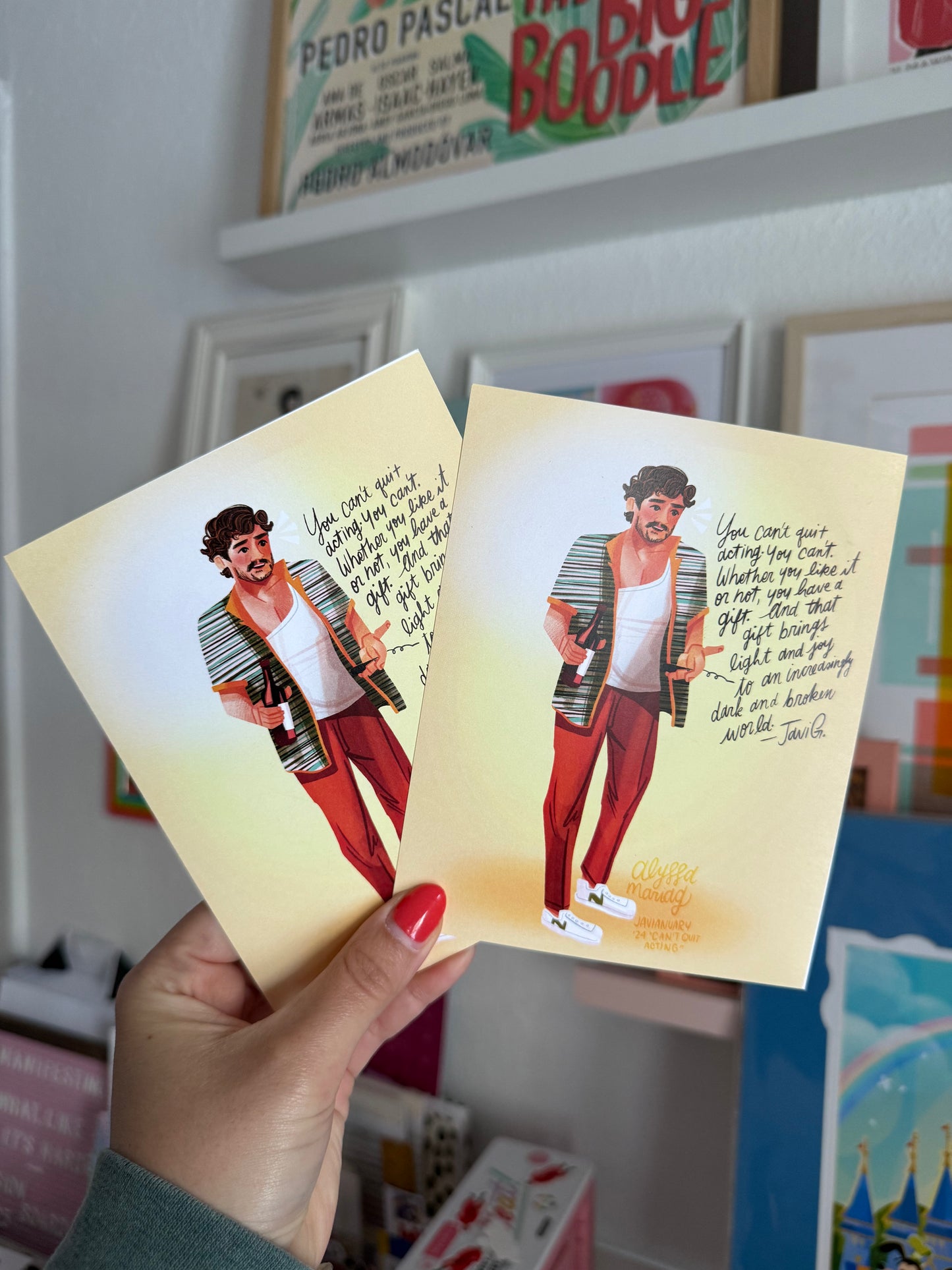 You Can't Quit Acting: Javi G Mini Print