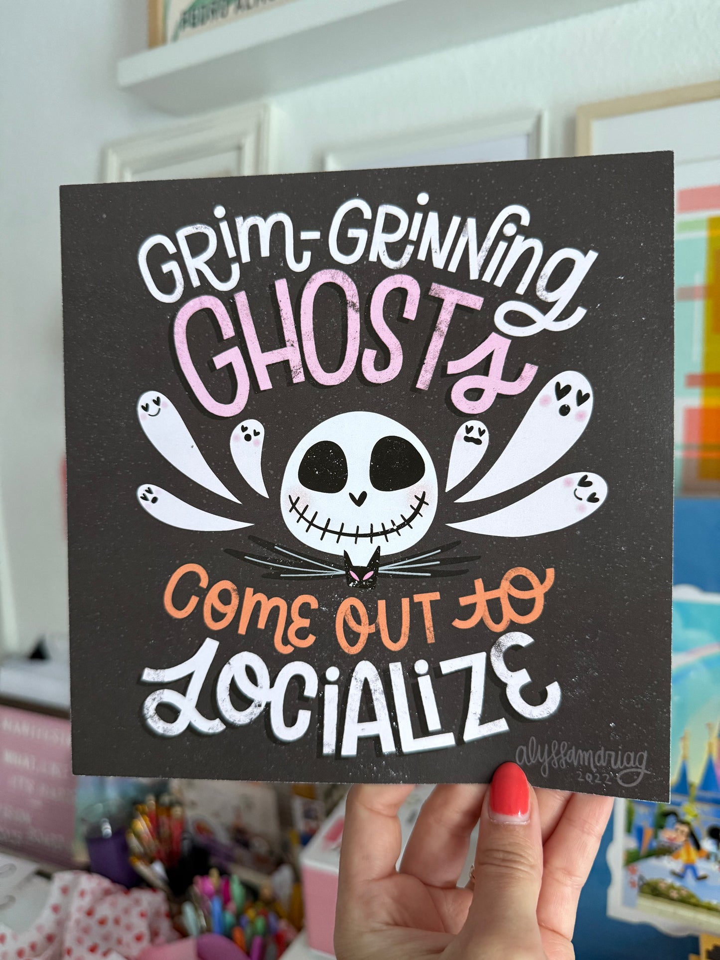 Grim Grinning Ghosts Print