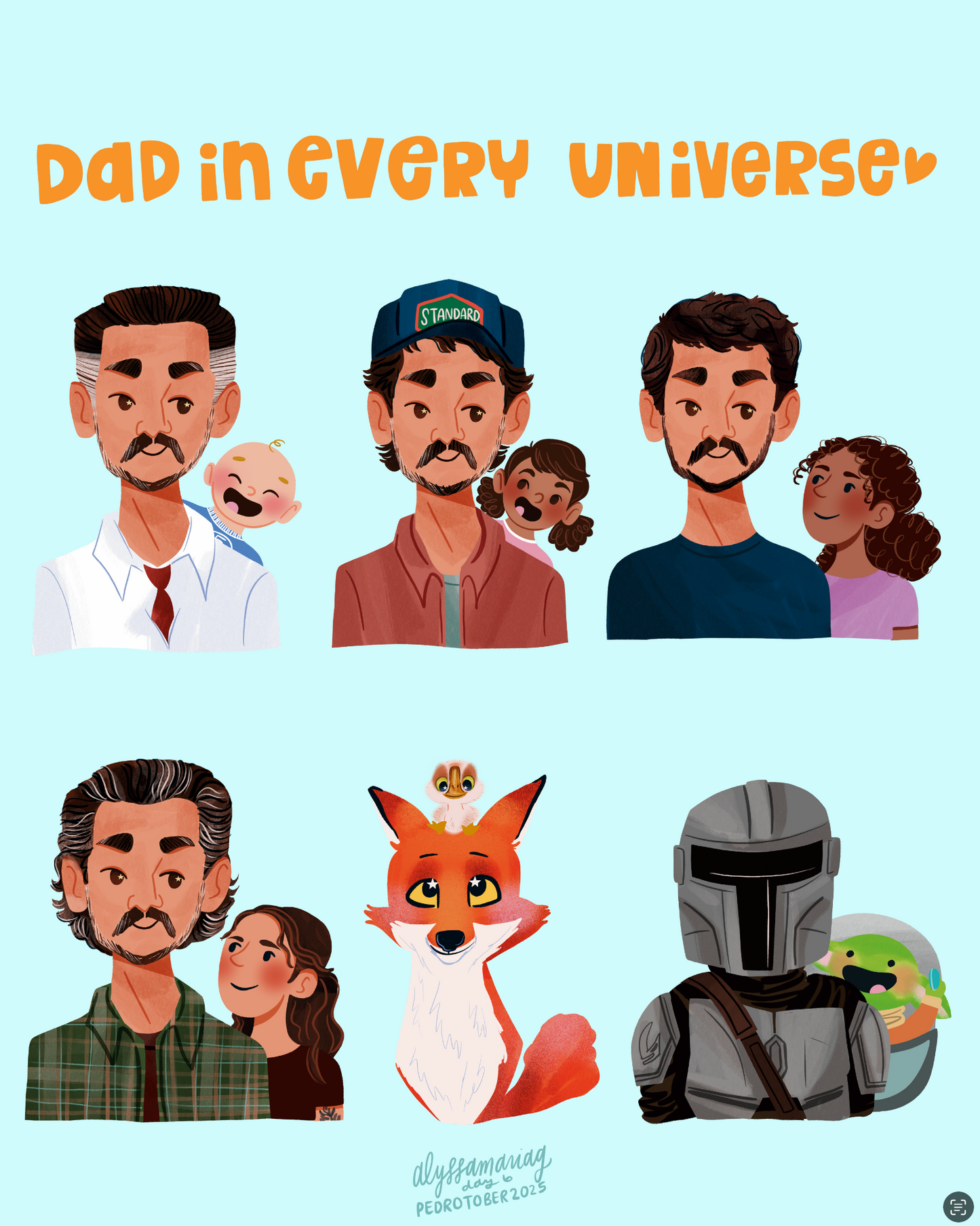 Pedrotober 2025: Dad in Every Universe Print