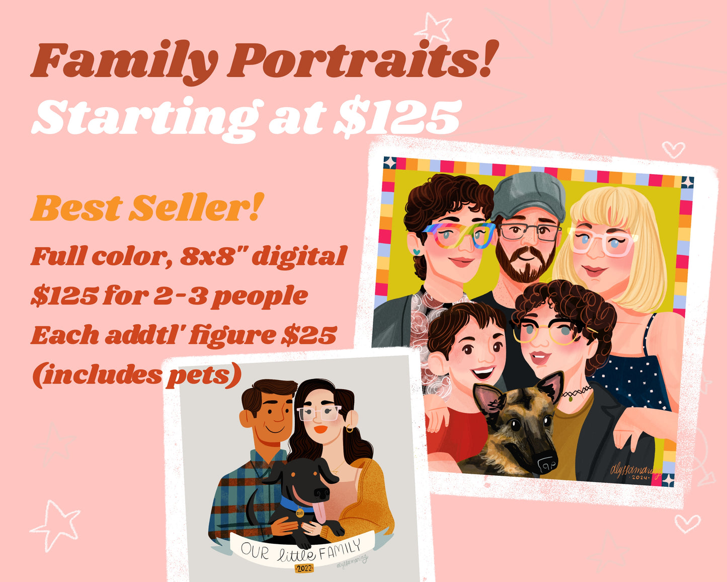Family Portrait Commissions! | Digital Download