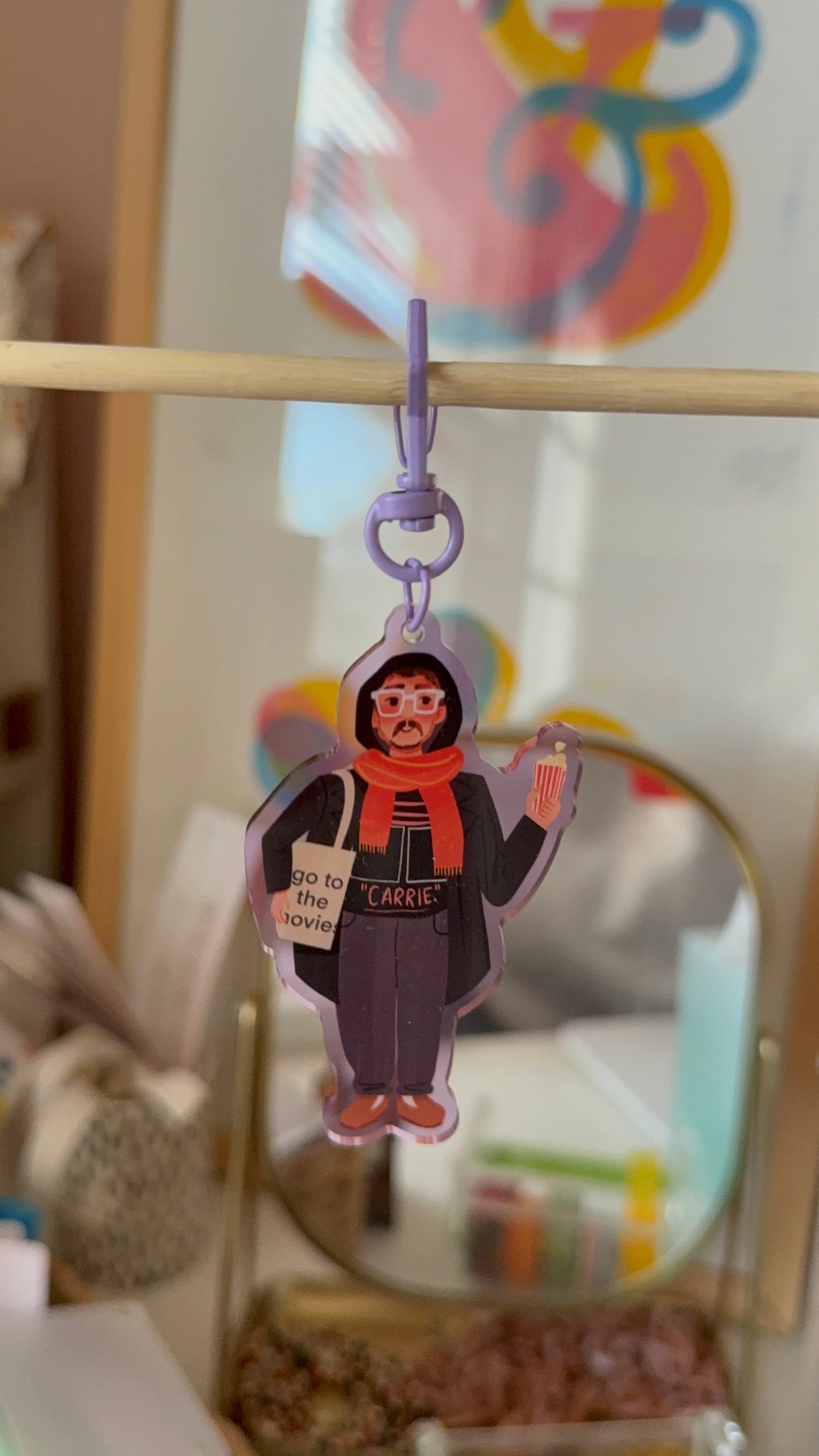 Go to the Movies Keychain