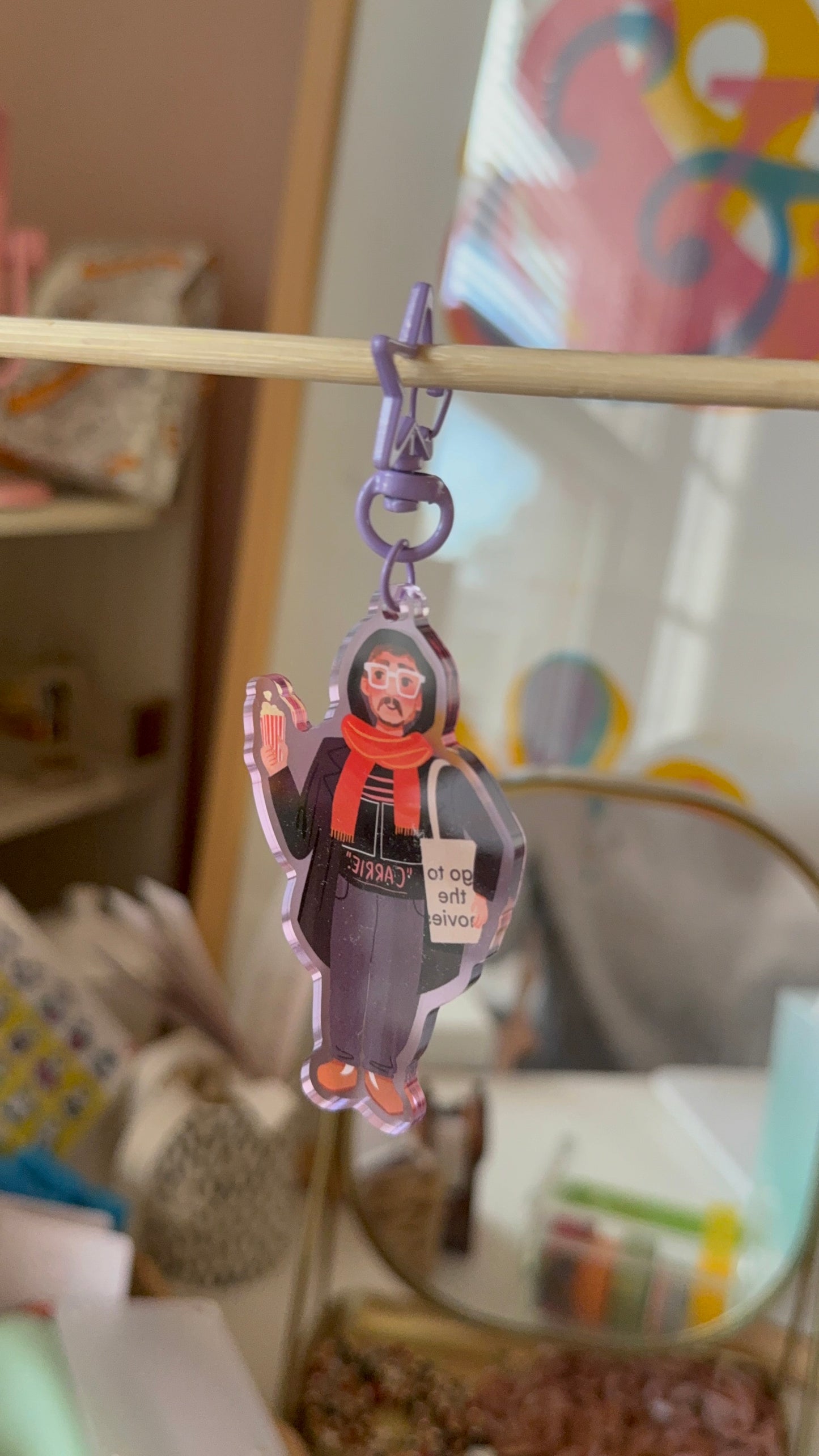 Go to the Movies Keychain