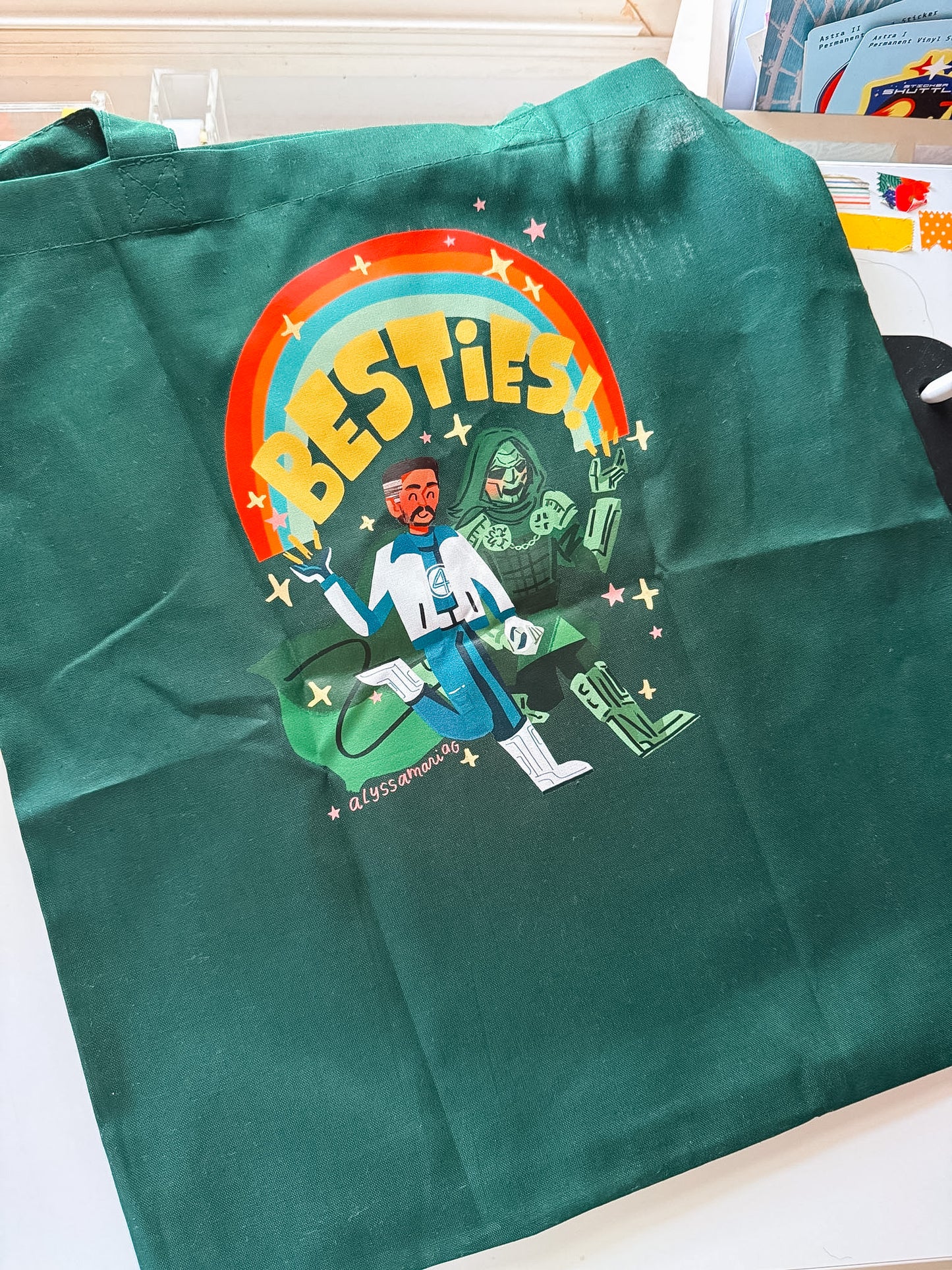 Besties! Doom Green Tote Bag