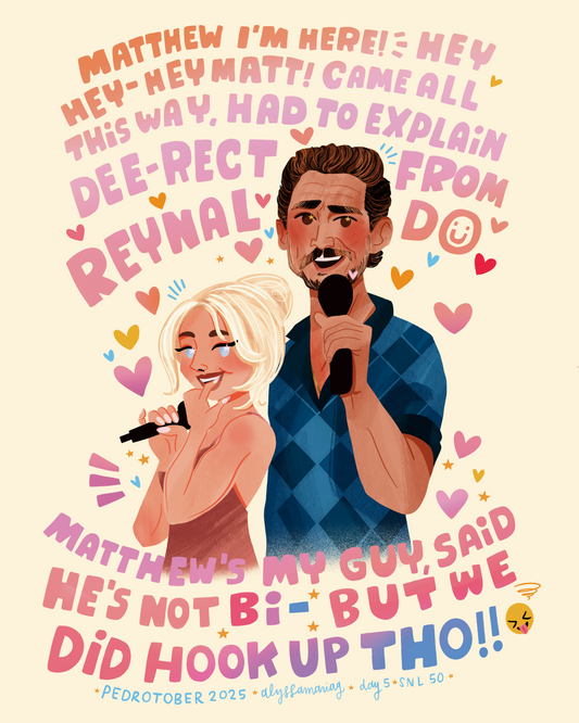 Pedrotober 2025: SNL 50 Print