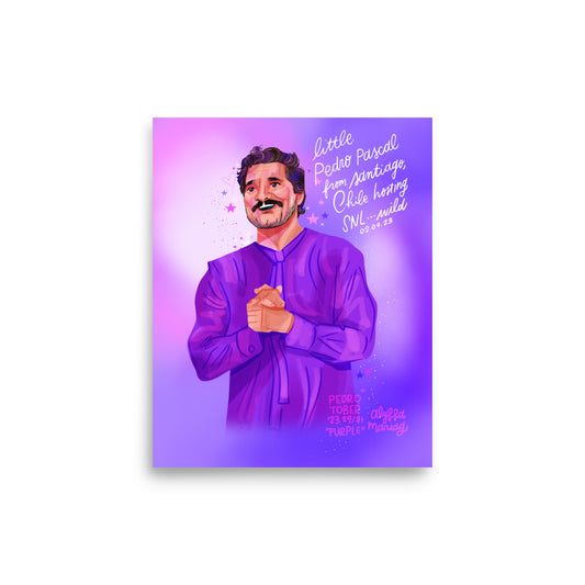 Pedrotober Day 29: Purple Print