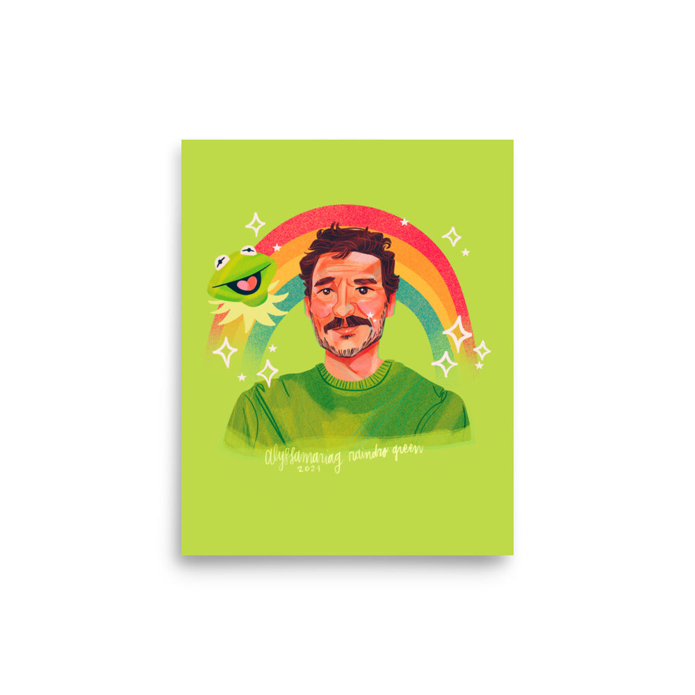 Raindro Print: Kermit Green