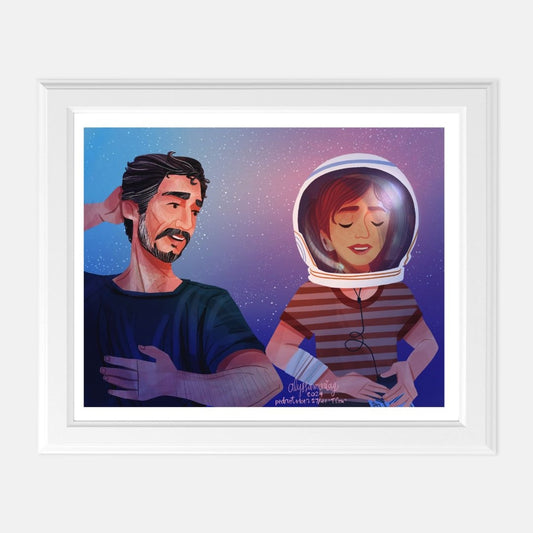 Pedrotober 2024 Day 27: Joel and Ellie Go to Space, Print