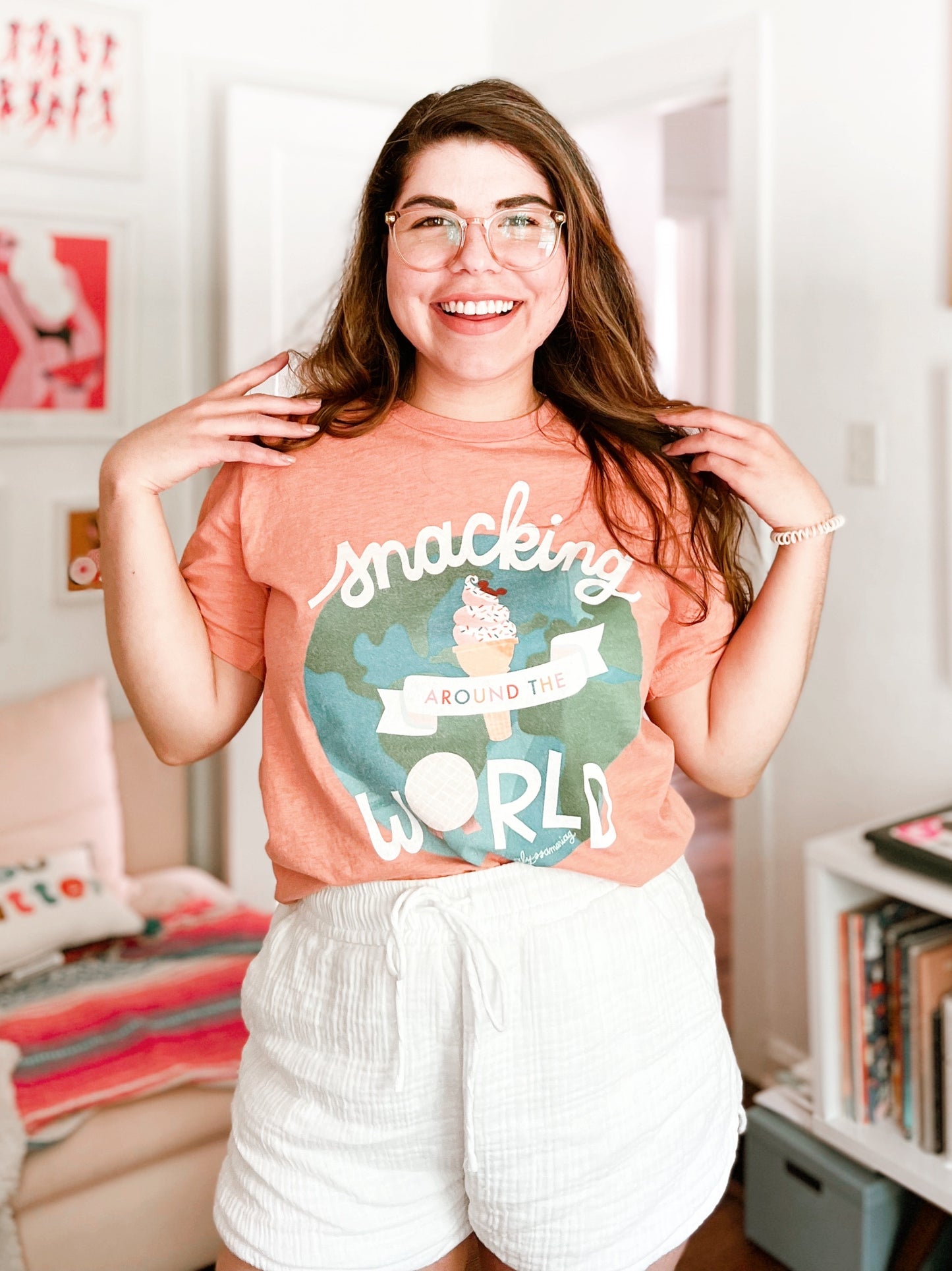 Snacking Around The World Tee