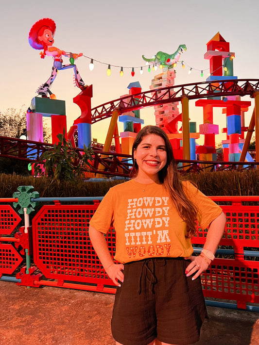 Howdy, Howdy, Howdy! I'm Woody Hollywood Studios Park Day Tee