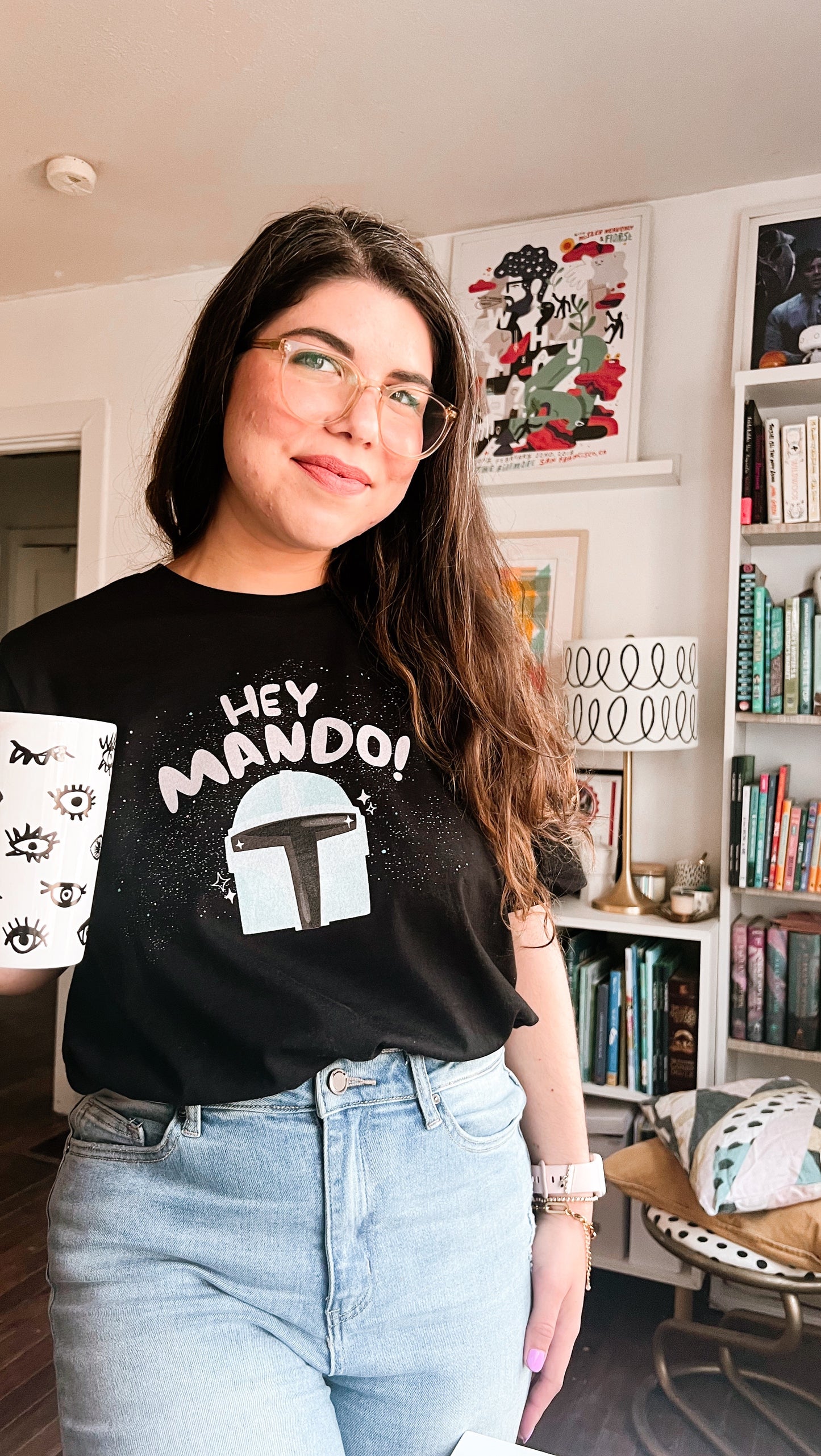 Hey Mando! Unisex Black Tee