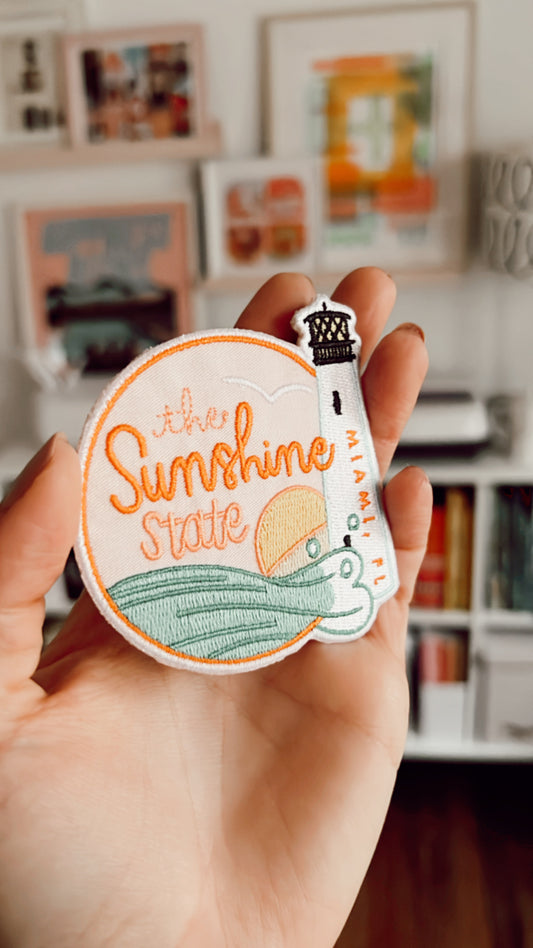 The Sunshine State 3x3" Iron-On Embroidered Patch