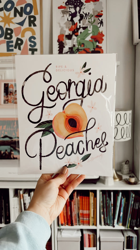 Georgia Peaches 8x10" Print