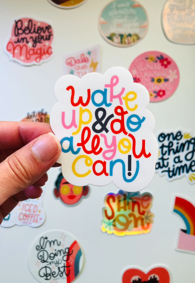 Wake Up 3x3" Diecut Sticker