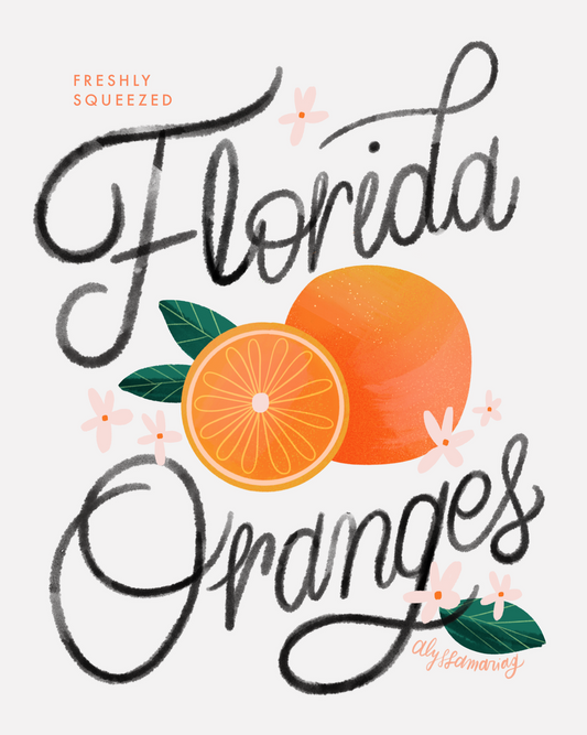 Florida Oranges 8x10" Print