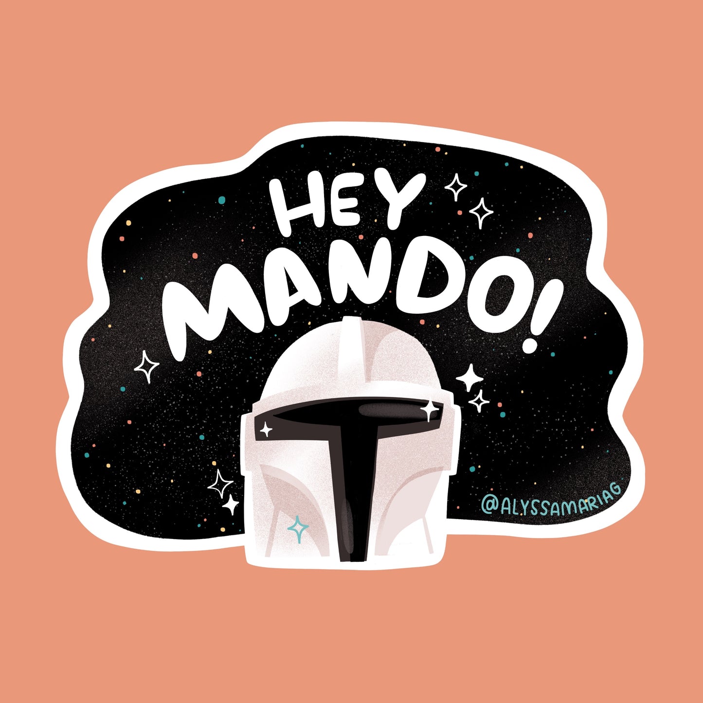 Hey Mando! Unisex Black Tee