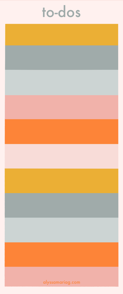 Beaches and Cream "To-Dos" Notepad